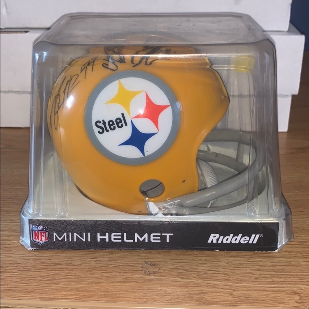 Autographed Steelers Mini Helmet!!